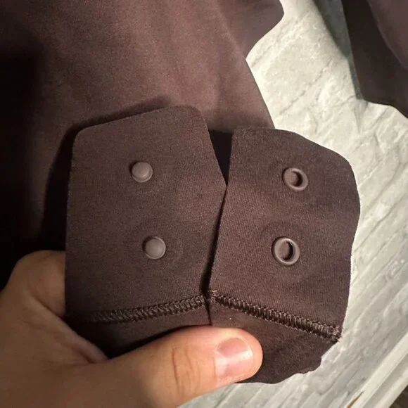 Lululemon Nulu Square Neck Long Sleeve Bodysuit Thong Cut NWT Size Large (FRPR) - Picture 7 of 16